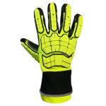 Hi Visible Green XS-3XL Cut Resistant Work Gloves Impact Protection