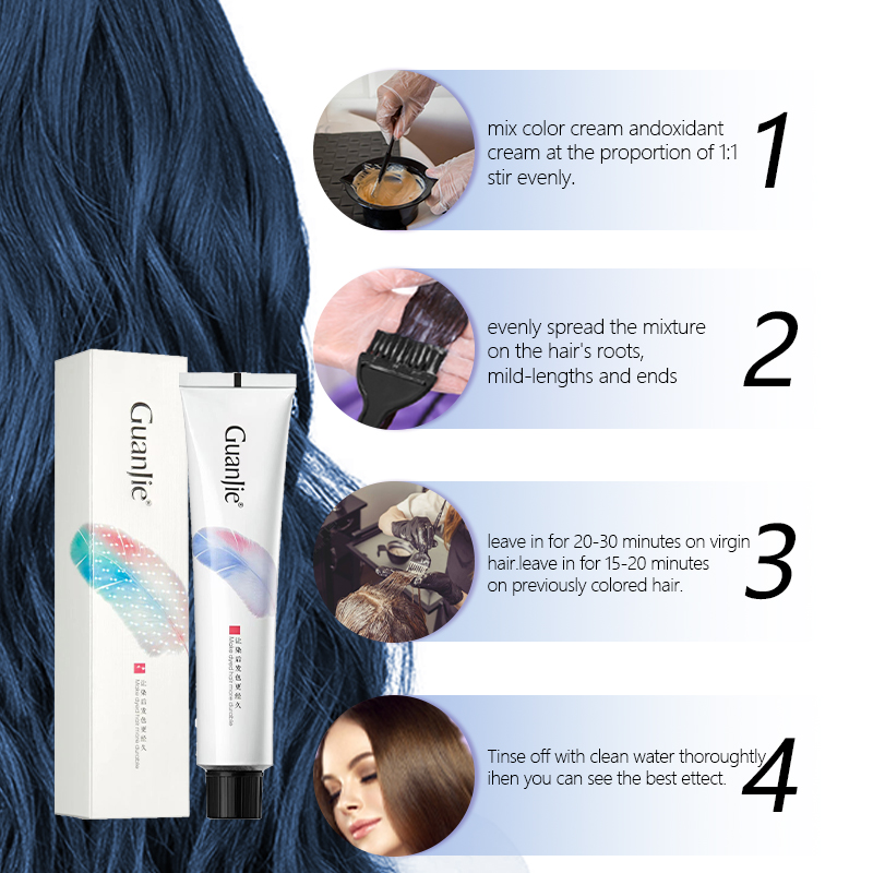 Professional Hair Dye Cream For Salon Treatment Milbon System Low Ammonia Product