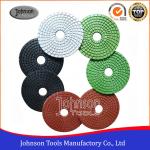 Circular Shape Wet Granite Polishing Pads , Spiral Diamond Polishing Tools