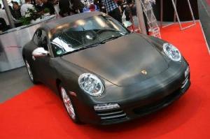 Quality matt black sticker with bubble free wholesale