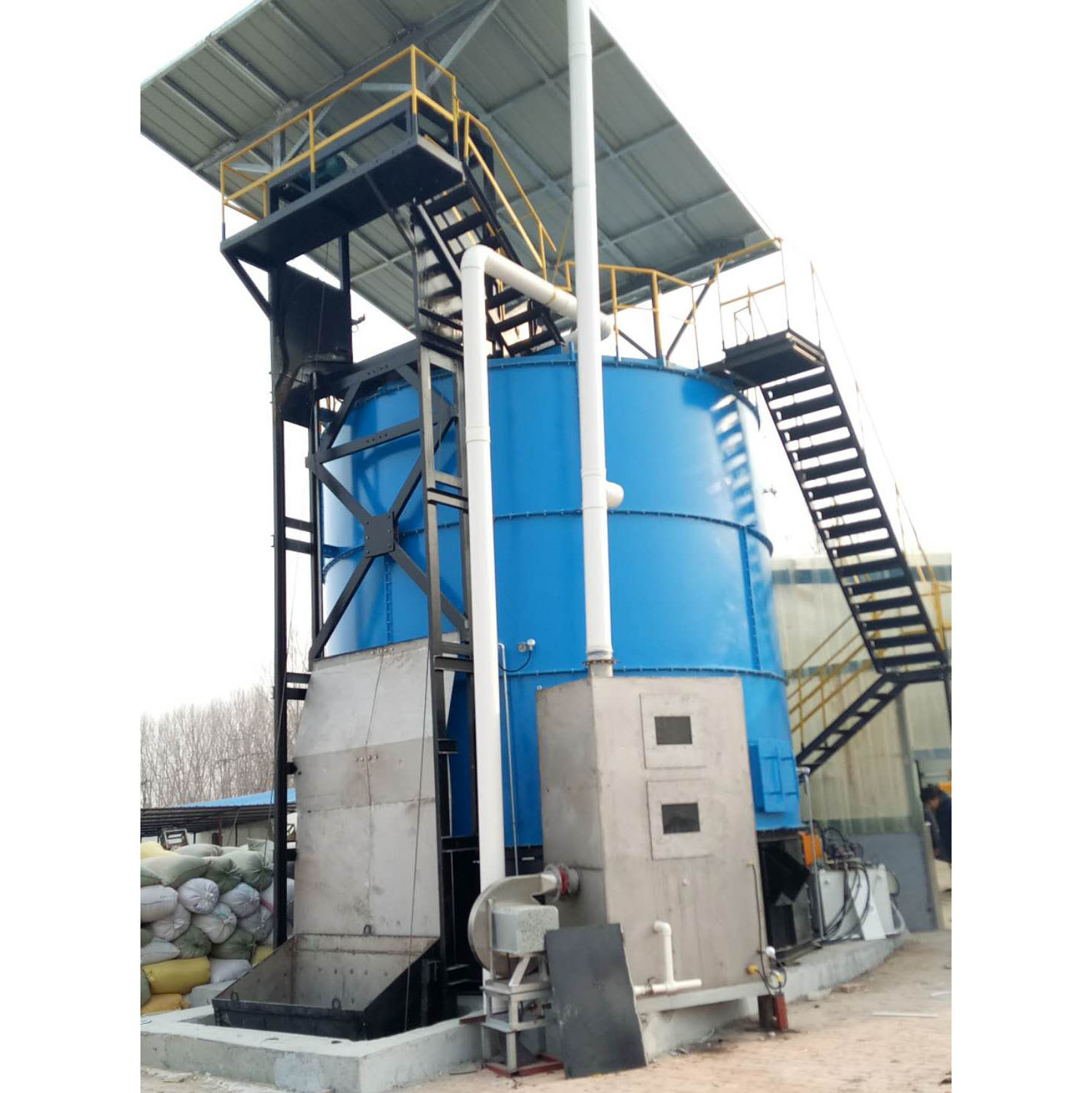CE ISO Fertilizer Pellet Machine 5.5M Tank Organic Fertilizer Equipment