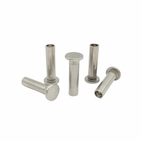 Crown Mark Processing Customized Stainless Steel Flower-Toothed Rivet Semi
