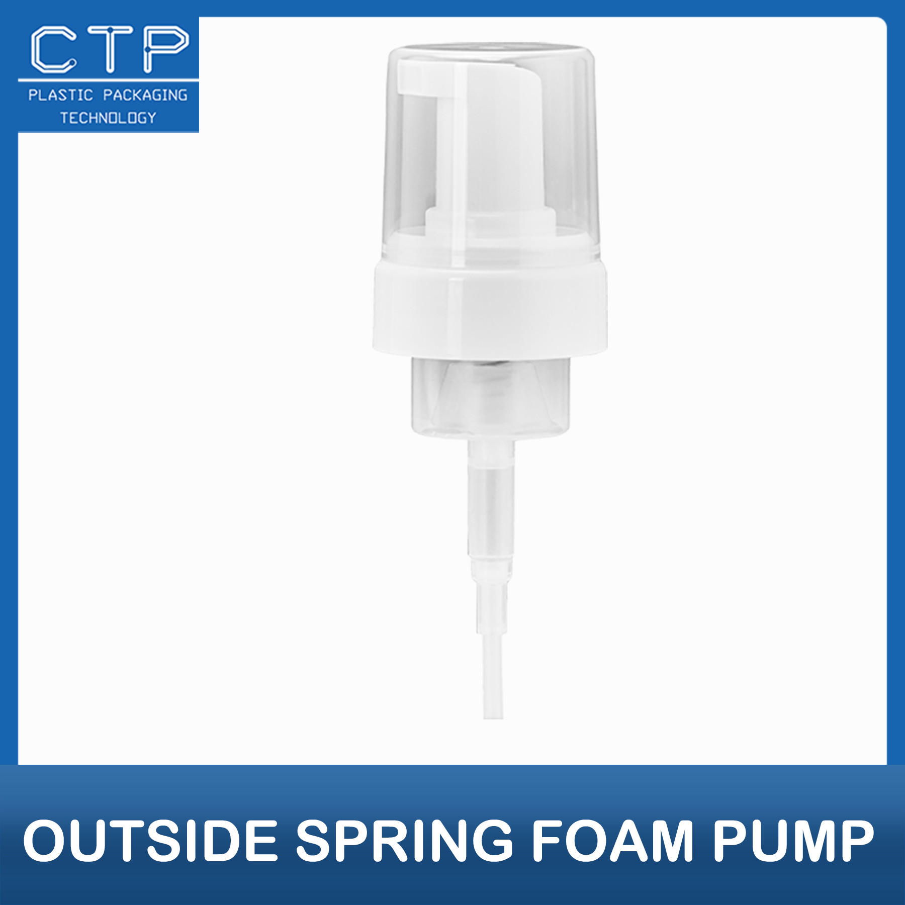White Foam Pump Head for Dispensing Foam Easy To and Convenient Foam Dispensing