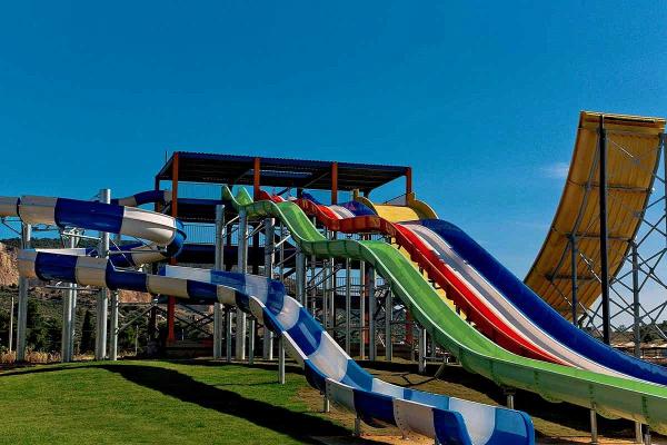 Cheap Water Theme Park Playground Design Small Pool Games Fiberglass Slide for sale