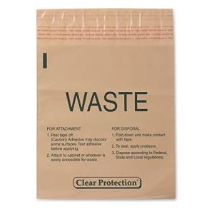 Quality 9 X10 Inch Disposable Stick On Infectious Waste Bags Peel Stick wholesale