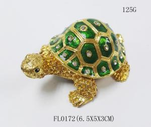 Quality gold plated metal double turtle trinket jewelry box good quality turtle trinket jewelry box wholesale