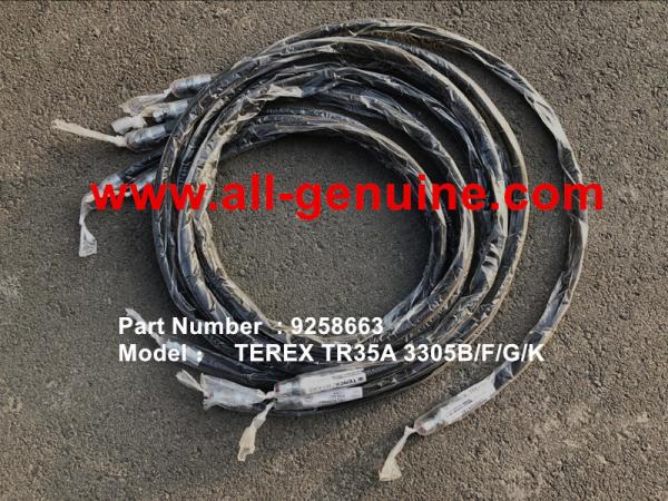 TEREX 09258663 HOSE NHL MINING DUMP TRUCK TR35 TR50 TR60 TR100 3305B 3305F 3303