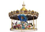 Mechanical Carousel Kiddie Ride , Musical Horse Carousel Ride For Children