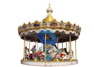 Quality Kids Outdoor Merry Go Round / Horse Carousel Ride For Carnival Amusement Park wholesale