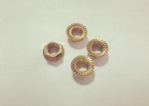 Quality Color Zinc Plated M10*1.25 Carbon Steel Serrated Hex Flange nuts wholesale