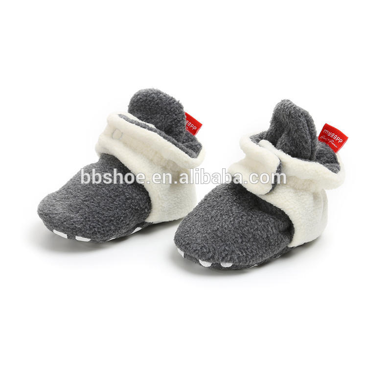 Amazon Cotton fabric fluff winter warn indoor socks Baby shoes