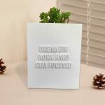 Handpainted 3D White Painting Relief Geometryczny Cubes Artwork Oil Painting