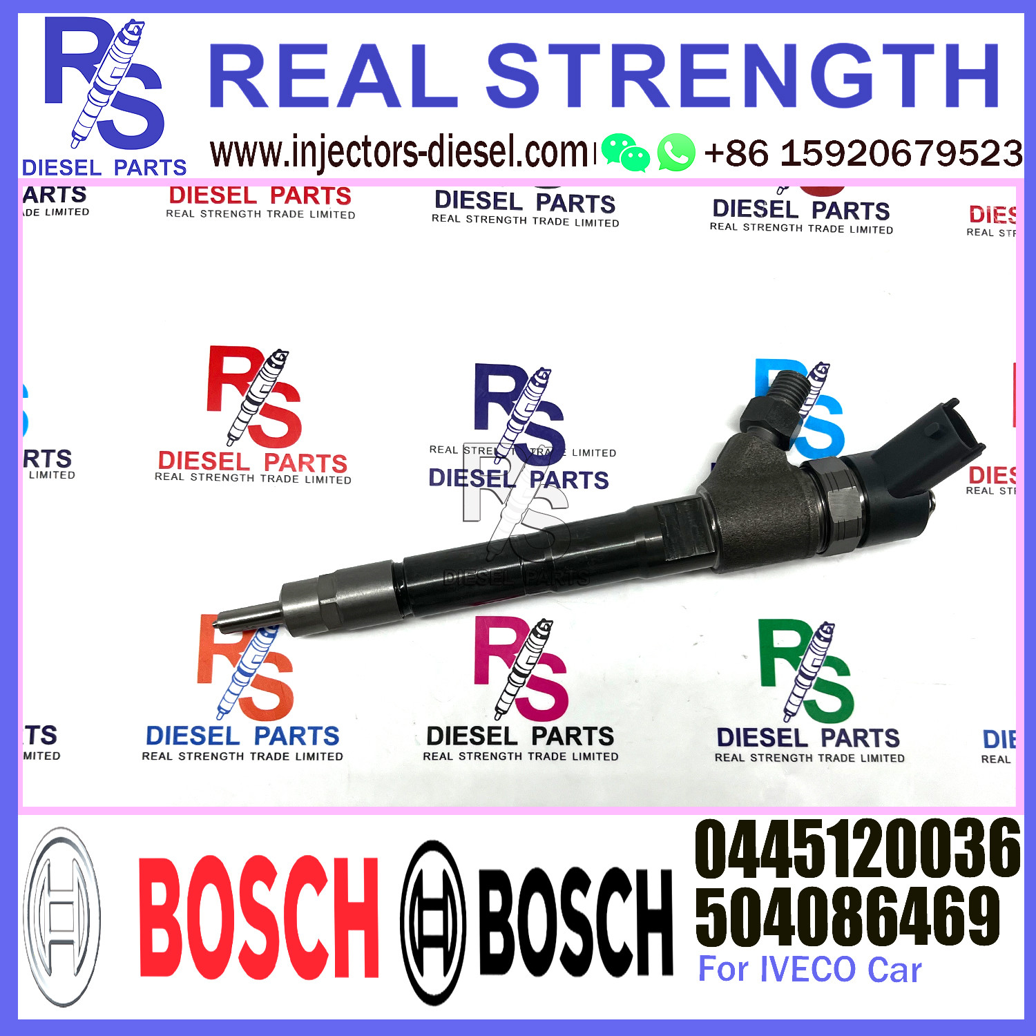 Common Rail Disesl Injector 0445120036 for BOSCH Iveco Daily 504047895 504086469 504113253