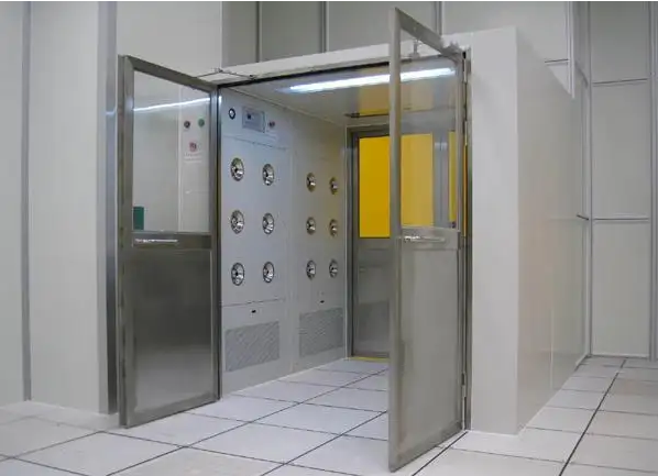 SUS201 Personnel Air Shower Clean Room 25m/S 1500W Automatic Sliding