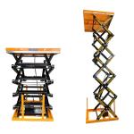 Steel 500kg Stationary Multi Stage Scissor Lift Max Height 4.8m