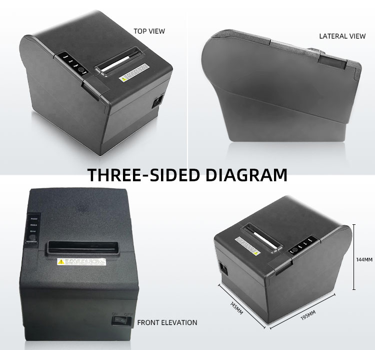 Fast Printing 80mm USB Network Thermal Receipt Printer with 384 Dots/line Resolution