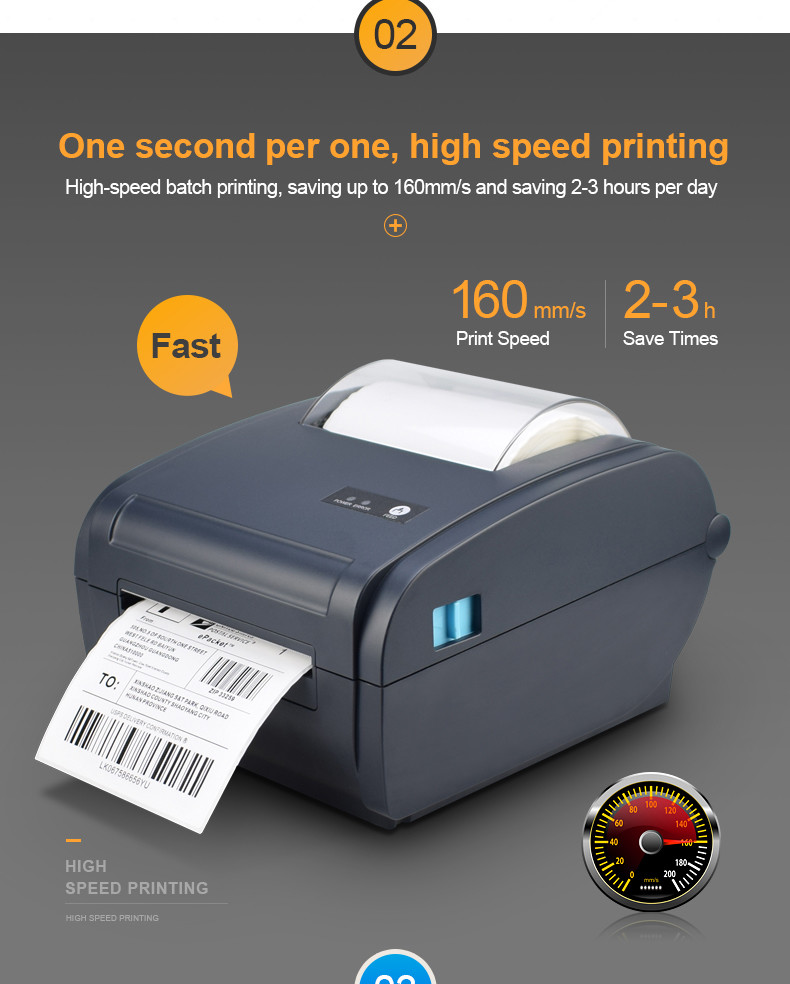 BT Direct Thermal 4 Inch Label Printer Postage Sticker In Bulk