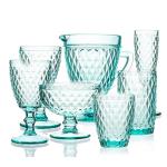 Houseware Colored Clear Glass Dinnerware Set Modern Soda Lime Material