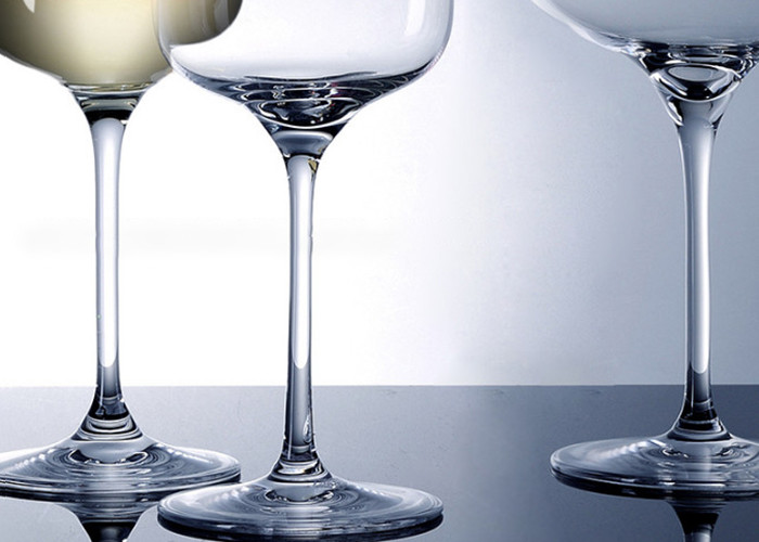 Personalized Clear Long Stem Wine Glasses / Crystal Red Wine Glasses