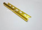 Brushed Aluminium Metal Tile Edging Strip Polished Silver / Gold Surface
