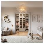 Directly Sells Solid Wood Children Wardrobe for Storage Contemporary Design