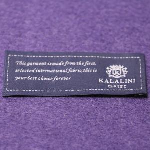 Quality Polyester Yarns Over lock Custom Woven Clothing Labels Pantone Color wholesale