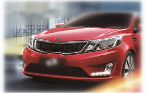 Quality LED Daytime Running Light for KIA K2 2011 2012 2013 2014 Fog Lamp wholesale
