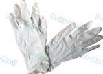 Durable Disposable Surgical Gloves , White Color Latex Examination Gloves