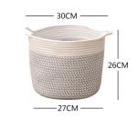 Decorative Custom Woven Cotton Rope Laundry Toys Candy Storage Fabric Container