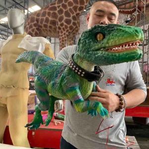 Quality Museum Dino Hand Puppet / Realistic Baby Dinosaur Puppet RoHS Certified wholesale