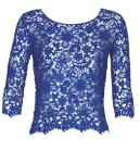 Lace Long Sleeve Ladies / Womens Shirts Blouses Green / White / Black