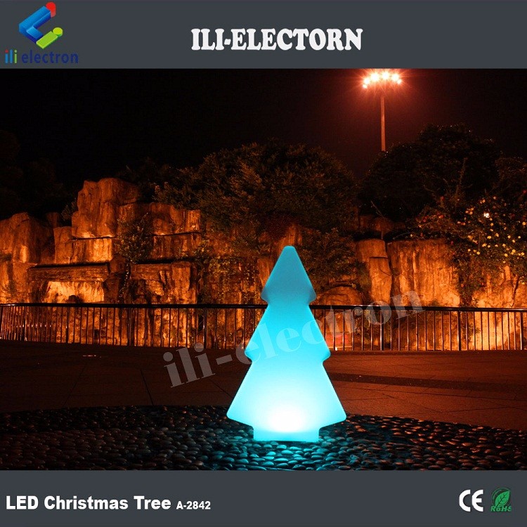 outdoor colors changeable led glow christmas trees