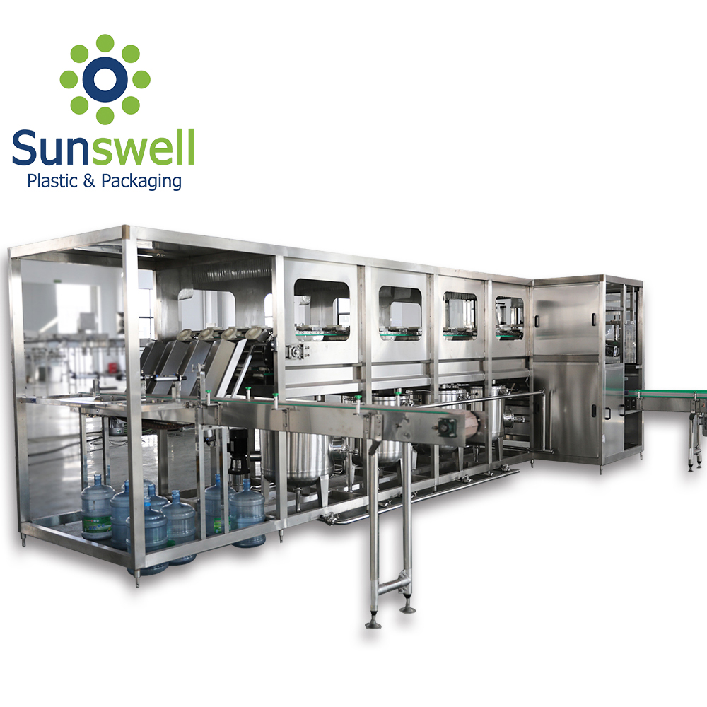 19L Bottle Washing Brushing SUS304 5 Gallon Filling Machine