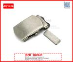 custom prong silver iron metal men belt buckle with embossed logo