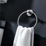 Sus 304 Stainless Steel Circular Hand Towel Holder Bar Satin Wall