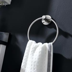Quality Sus 304 Stainless Steel Circular Hand Towel Holder Bar Satin Wall wholesale
