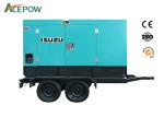 500KVA Outdoor Mobile Genset Trailer , Portable Silent Diesel Generator