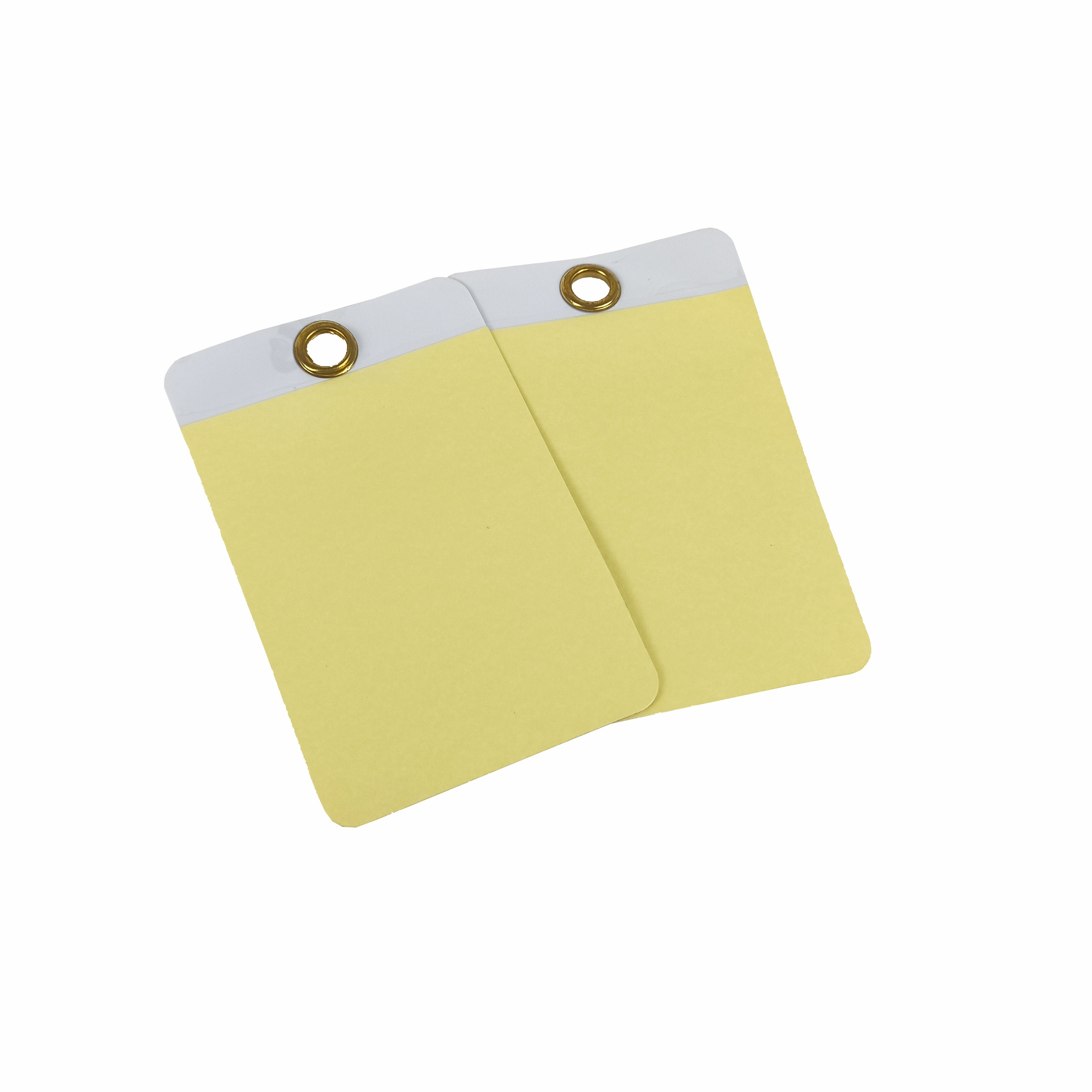 Customize Film Plastic Safety Tag Can Write Waterproof Vinyl Hang Tags