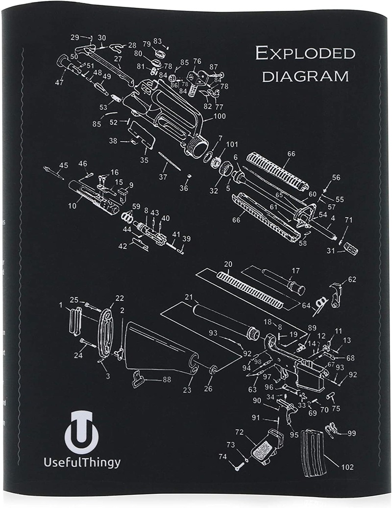 Minglu GM-003 Gun Cleaning Mat Gun Mat Double Thickness Cleaning Mat Sized 12