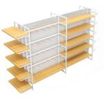 6 layers Convenience Store Rack , Display Shelving For Retail Stores 30-40KG