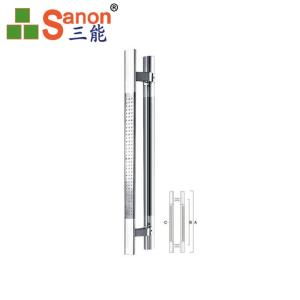 Quality High gloss Stainless Steel Pull Handle For Square Glass Door 450mm Length wholesale