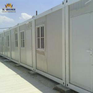 Quality White Blue Light Steel Container House For Camp Convenient Fast Installation wholesale