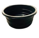 1500l Huge Open Top Cylindrical Tank , Roto Moulded Black Plastic Tub Pond