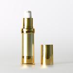 Luxury Gold Acrylic Airless Cosmetic Bottles Biodegradable 10ml 20ml 30ml