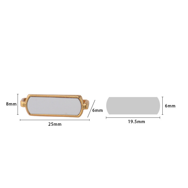 Metal DIY Printed Sublimation Watchband Decorative Buckle Heat Transfer Zinc Alloy Watchband Accessories