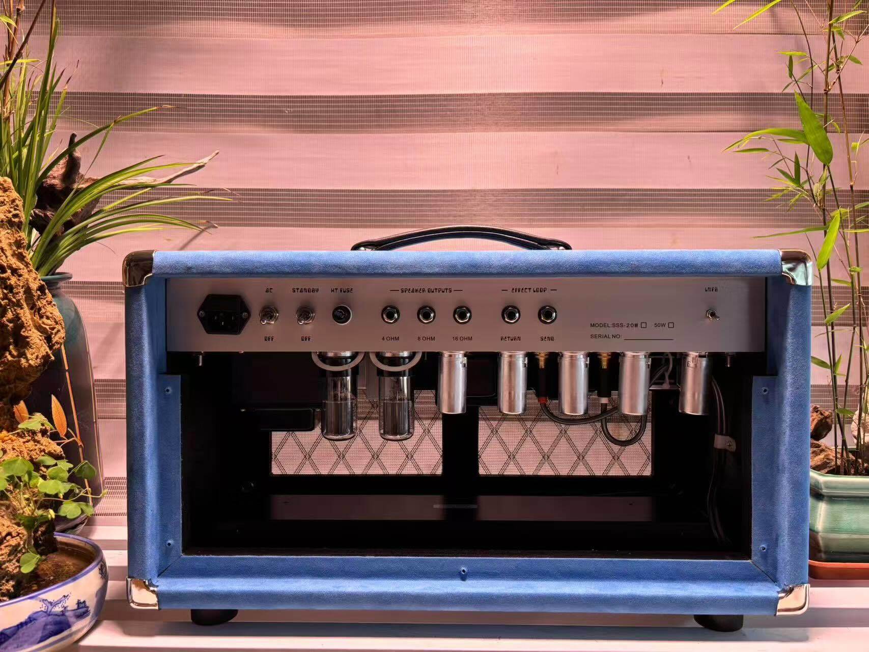 Custom Dumble CLONE Steel String Singer Head 20W 50W 100W with Suede Color, Grand Amplifier SSS Model
