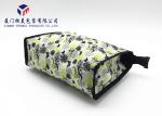 Fashionable Ladies Hand Canvas Cosmetic Bag 19cm Height Rectangle Shape