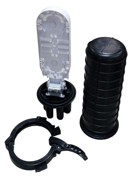 IP68 Dome Splice Fiber Optic Closure 48 FO Heat Shrinkable Sealing Easy