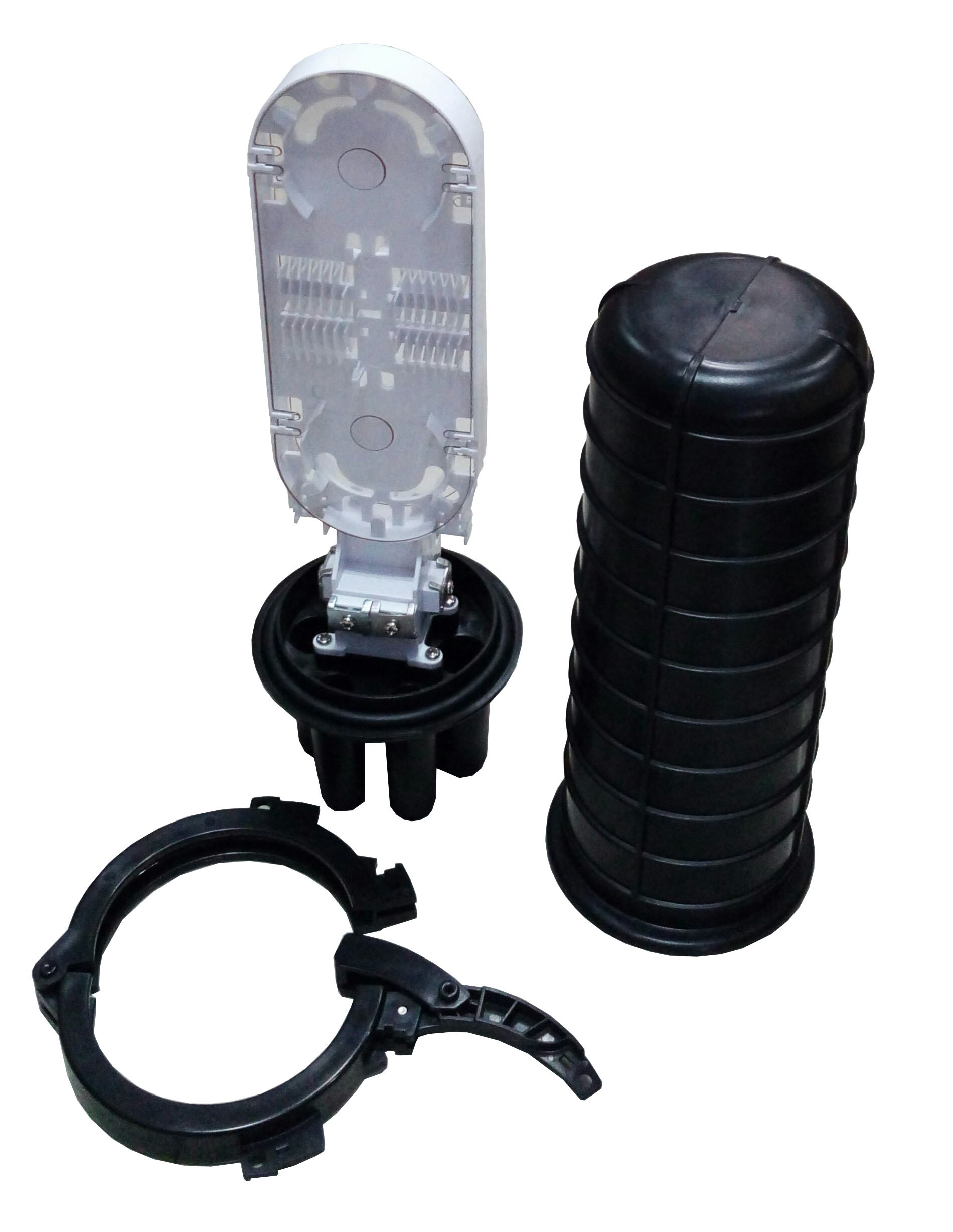 Pole Mount FTTH Dome IP68 pp Fiber Optic Closure 48FO