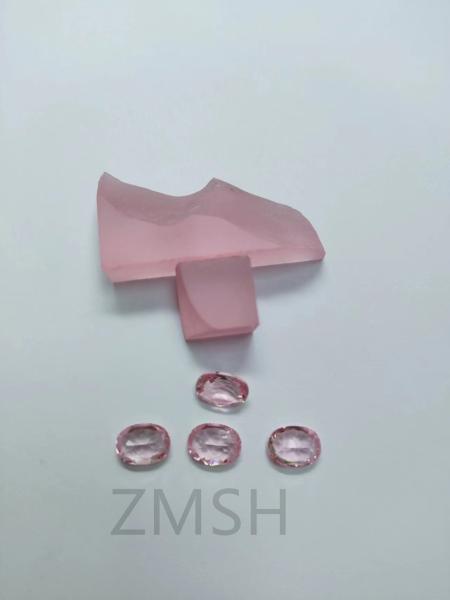 Coral / Rose Pink Sapphire Raw / Roughgem Crystal Lab Made For Jewelry